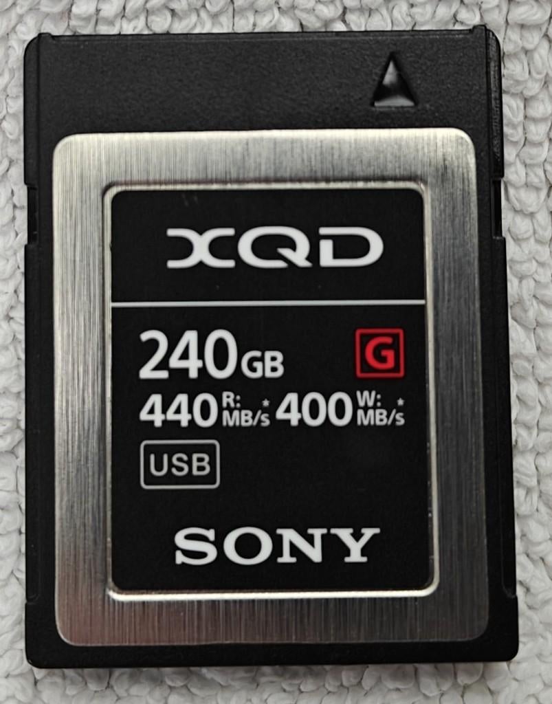XQD card 240GB, Audio, Tv en Foto, Fotografie | Geheugenkaarten, XQD, Ophalen of Verzenden, Zo goed als nieuw, Fotocamera