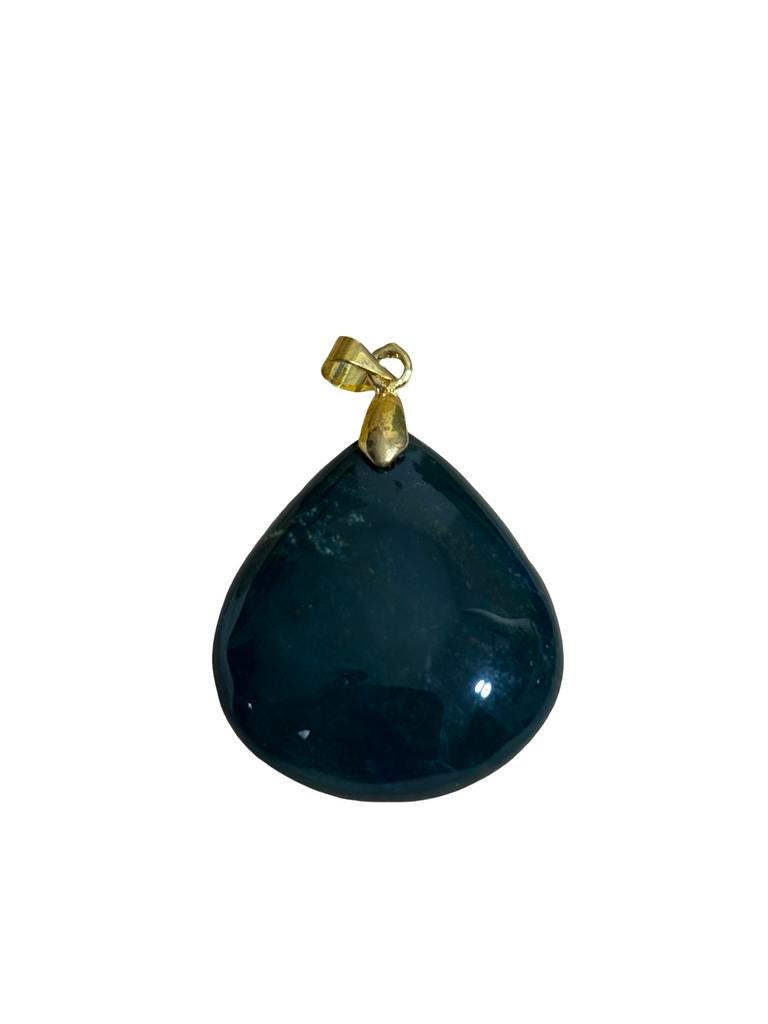 Bloedsteen hanger met roestvrijstalen oogje, Ophalen of Verzenden, Nieuw