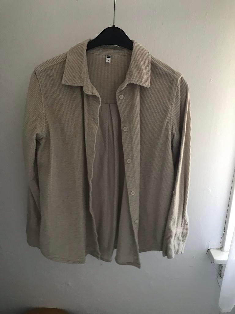 Hema Grove Corduroy Overhemd - Vintage Look, Ophalen of Verzenden, Zo goed als nieuw, Maat 38/40 (M), Beige