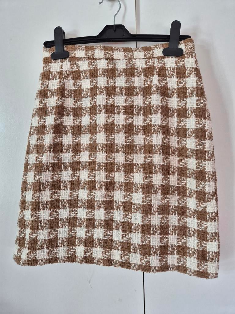 Rokje Geruit Maat S, Beige, Ophalen of Verzenden, Zo goed als nieuw, Maat 36 (S)