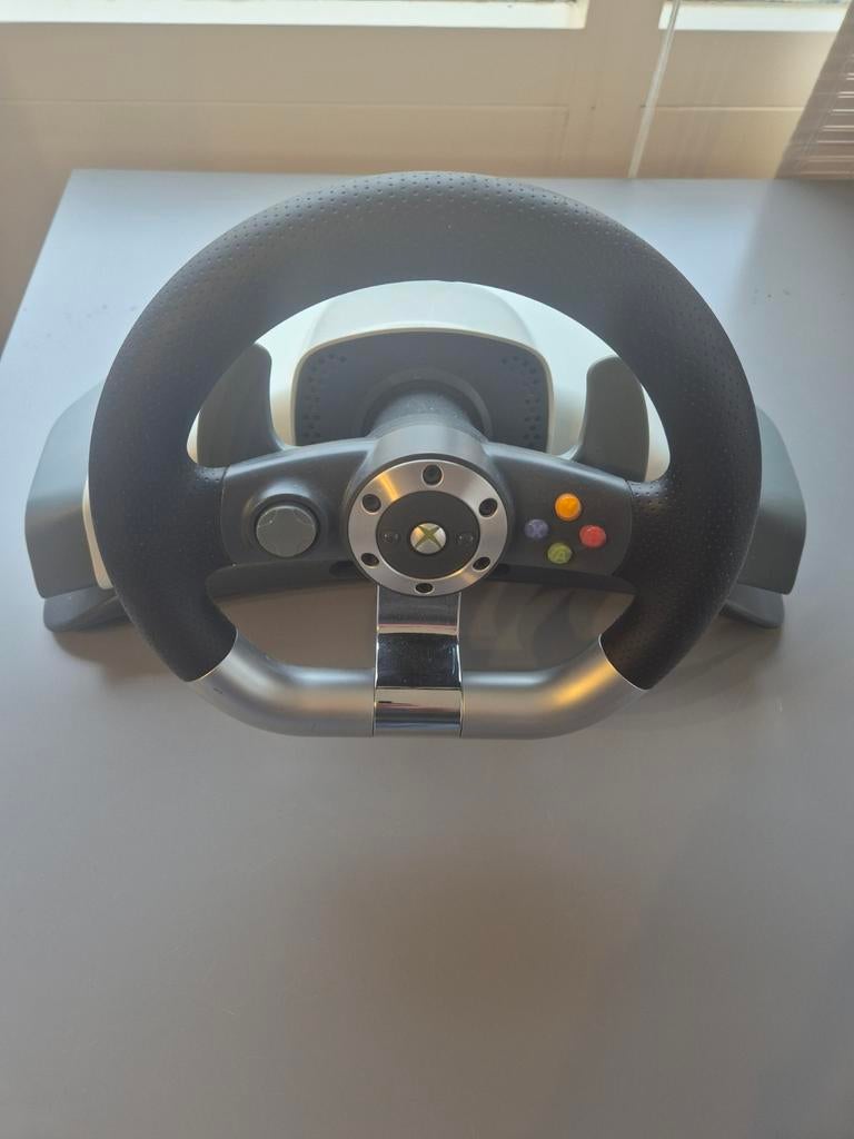 Microsoft Xbox 360 Force Feedback stuur met pedalen, Spelcomputers en Games, Ophalen, Gebruikt, Stuurtje of Sportattribuut, Xbox 360