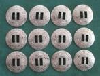 9976. Metalen concho’s. 12 stuks, diameter 42 mm. Verchroomd, Ophalen of Verzenden, Nieuw, Overige typen