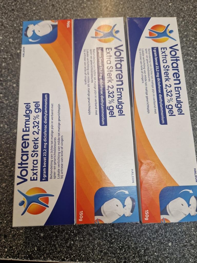 Voltaren Emulgel Extra Sterk 2,32% Gel - 3x150g, Ophalen of Verzenden, Nieuw, Lichaamsverzorging