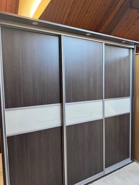 schuifdeurkast 2400br.x2400hg., Eikenhout, 200 cm of meer, Nieuw, 200 cm of meer