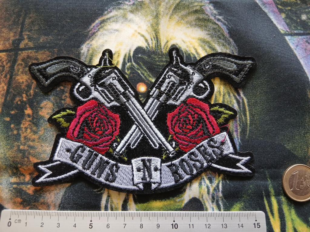 Guns N' Roses prachtige shaped logo patch 51- 9 x 15 cm, Verzenden, Nieuw, Kleding