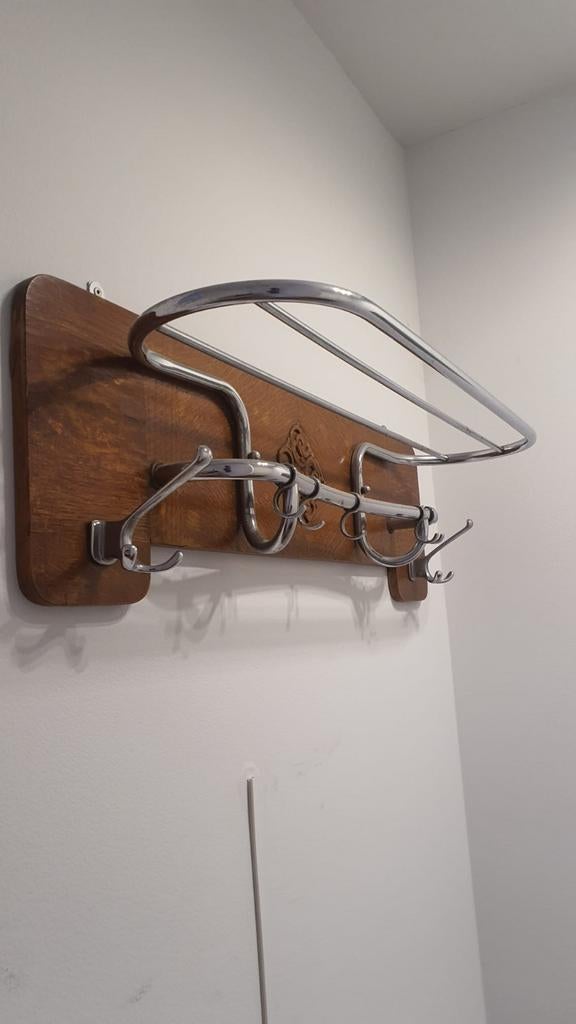 vintage wandkapstok jaren 60, Huis en Inrichting, Woonaccessoires | Kapstokken, Wandkapstok, Minder dan 100 cm, Hout, Ophalen