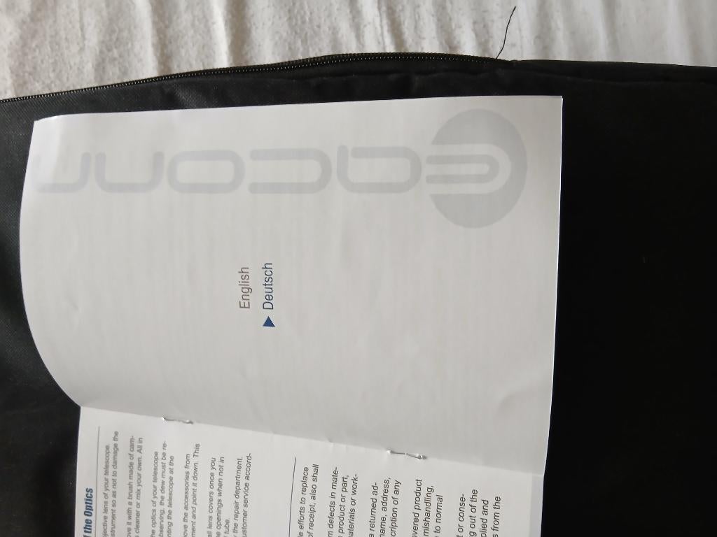 Telescoop, Audio, Tv en Foto, Optische apparatuur | Telescopen, Ophalen, Lenzentelescoop (refractor), Met statief, Zo goed als nieuw