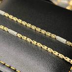 14k gouden koningsketting prachtig schakel italy, Sieraden, Tassen en Uiterlijk, Kettingen, Ophalen of Verzenden, Nieuw, Goud