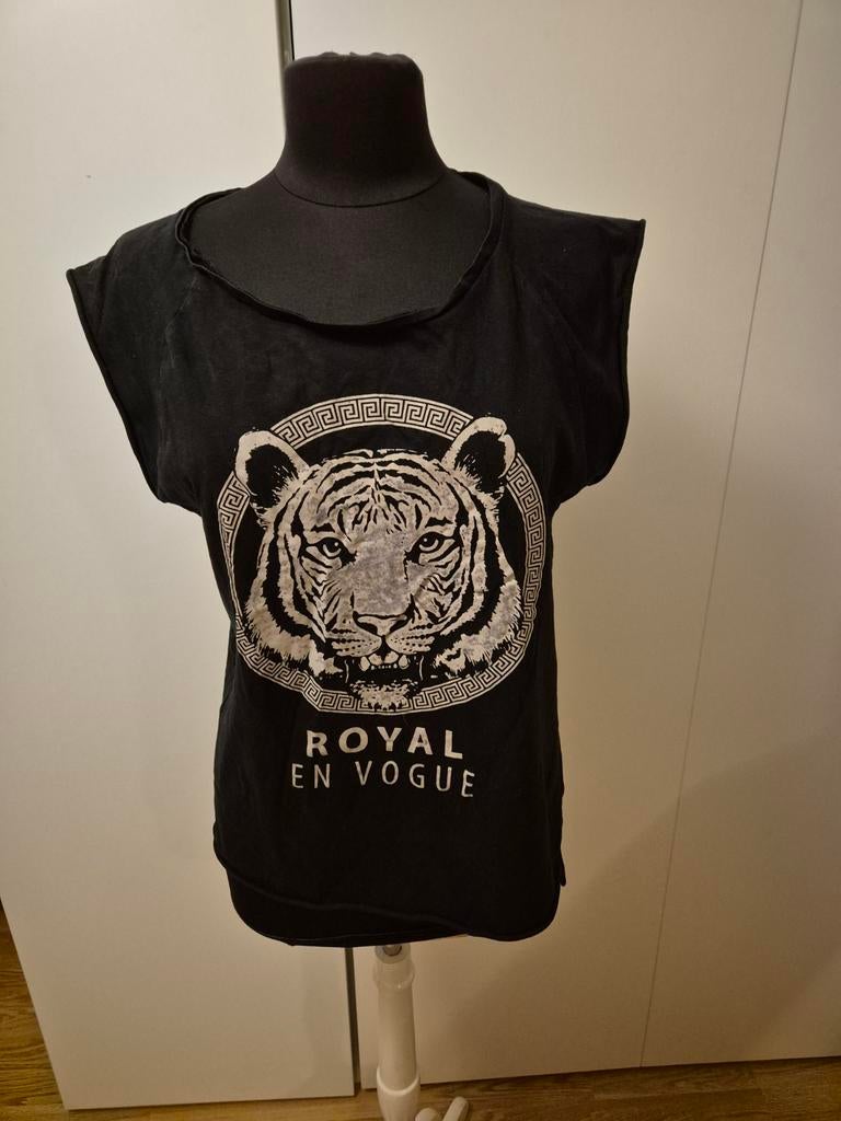 Zwart FB Sister 'Royal en vogue' shirt - maat L, Ophalen of Verzenden, Maat 42/44 (L), Zwart, Korte mouw