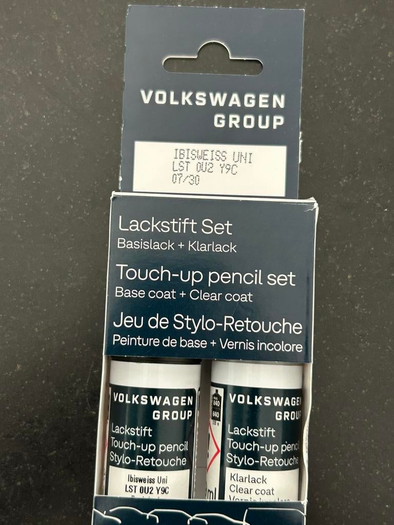 Lakstift origineel Volkswagen/Audi, Ophalen