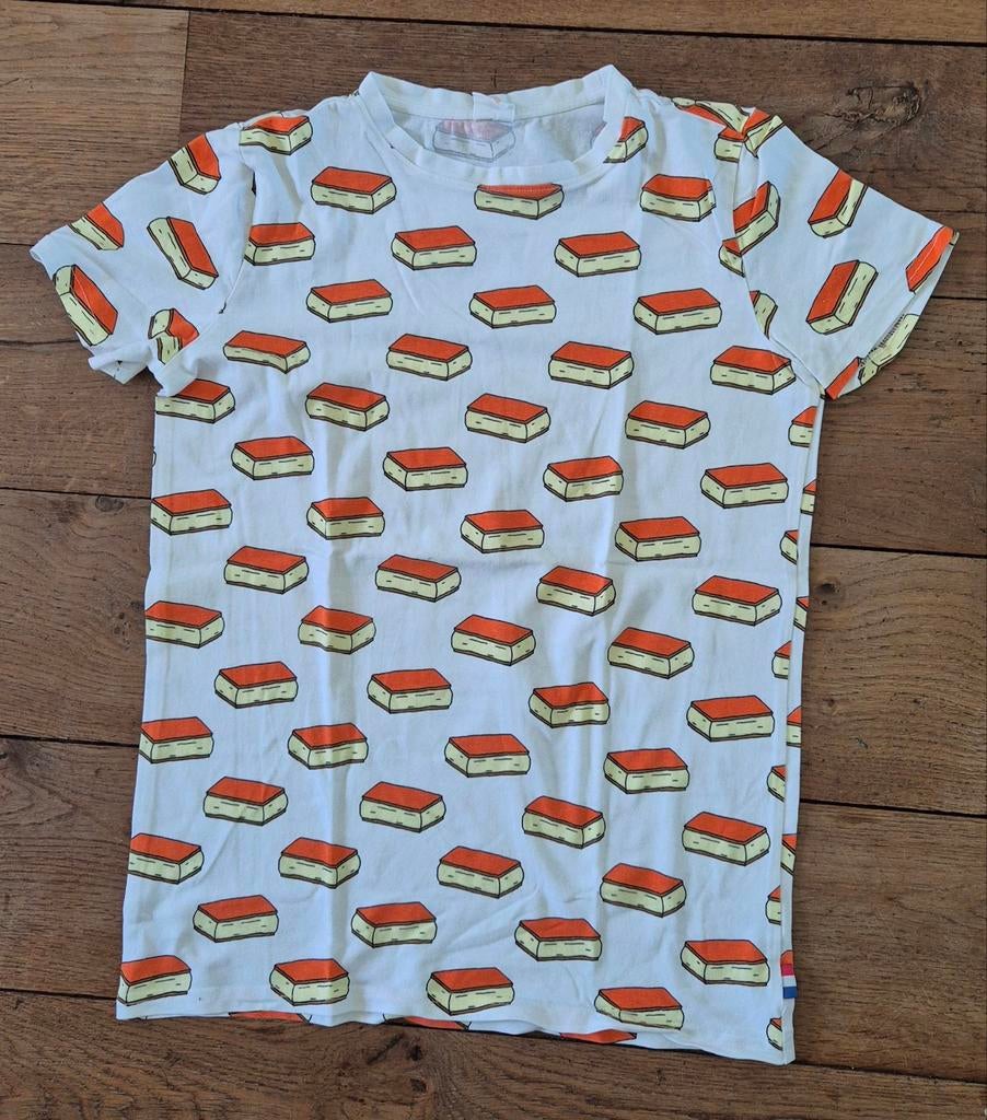 Hema shirt met tompouce print, maat 158/164, Jongen of Meisje, Ophalen of Verzenden, Zo goed als nieuw, Shirt of Longsleeve