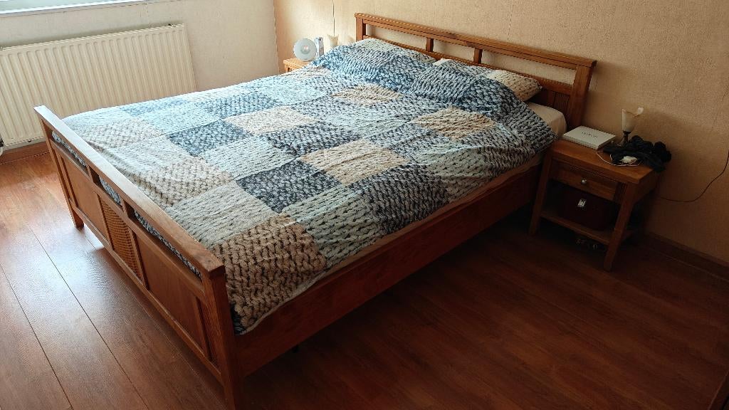 Complete slaapkamer, Ophalen, Gebruikt, Tweepersoons, Slaapkamer (kersenhouten )