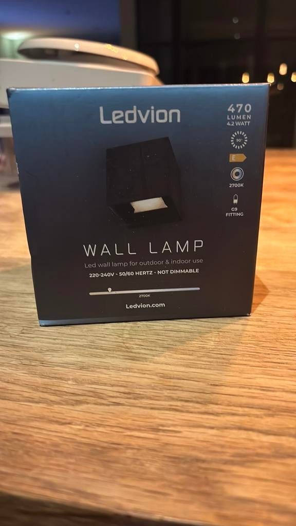 Lamp muur nooit gebruikt, Ophalen, Nieuw, Muur lamp, Metaal