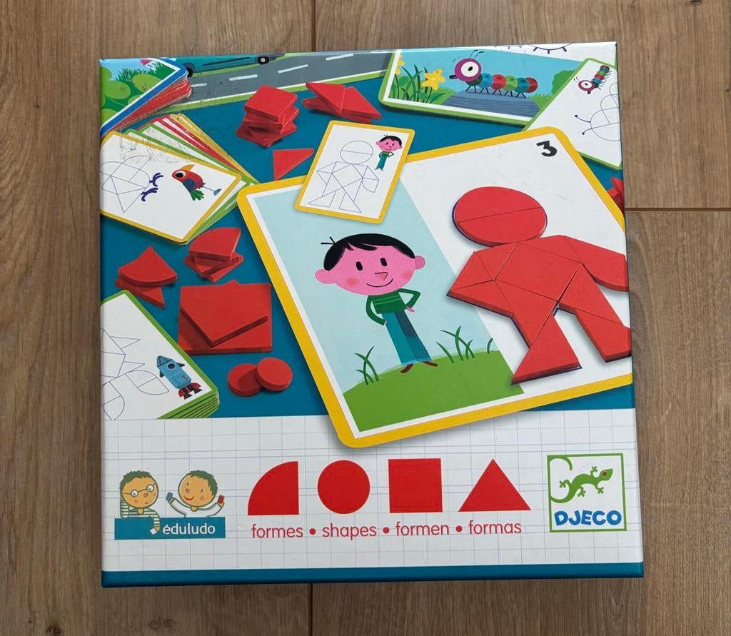 DJEKO Eduludo Vormen Spel - Educatief Vormen Spel, Ophalen of Verzenden, Zo goed als nieuw, Puzzelen