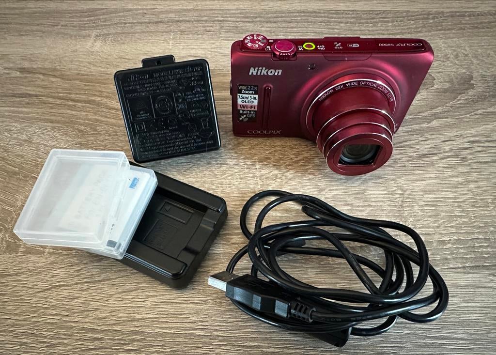 Nikon Coolpix S9500 camera, Audio, Tv en Foto, Fotocamera's Digitaal, 18 Megapixel, Compact, Ophalen of Verzenden, Zo goed als nieuw