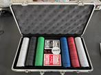 Poker set in koffer, Hobby en Vrije tijd, Gezelschapsspellen | Kaartspellen, Ophalen of Verzenden, Zo goed als nieuw