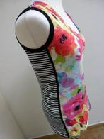 SANI BLU top hemdje maat 42 L bloem streep, Overige kleuren, Maat 42/44 (L), SANI BLU, Ophalen of Verzenden