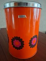 Brabantia voorraadbus oranje met bloemmotief, Ophalen, Gebruikt