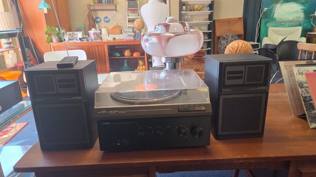 Yamaha versterker met DUAL platenspeler, Gebruikt, Mail, Losse componenten, Post