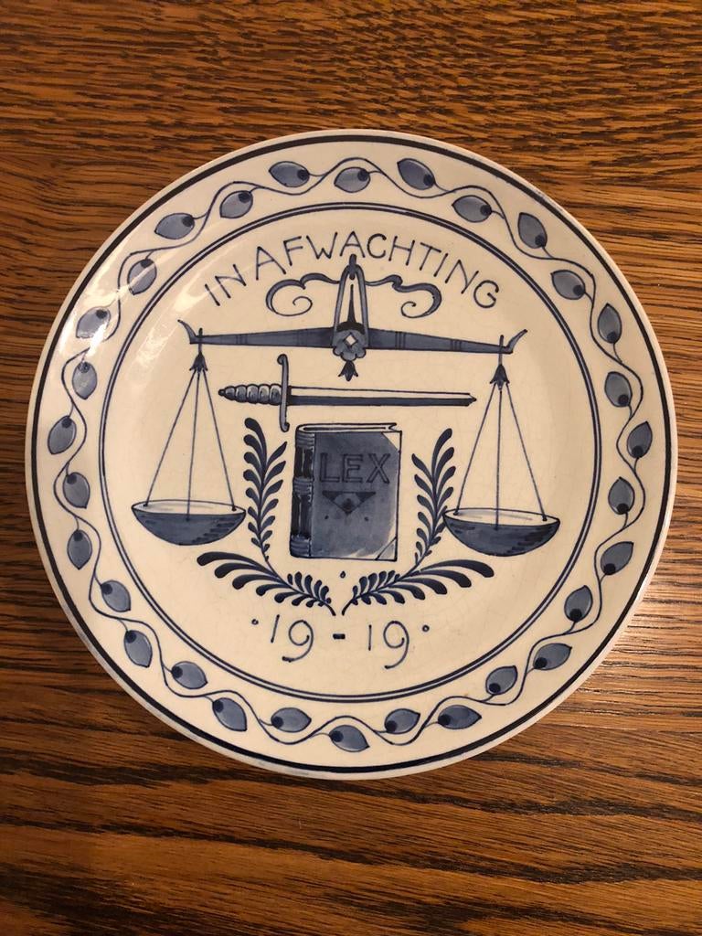 Antiek Herdenkings bord einde eerste WO 1919, Antiek en Kunst, Antiek | Wandborden en Tegels, Ophalen of Verzenden