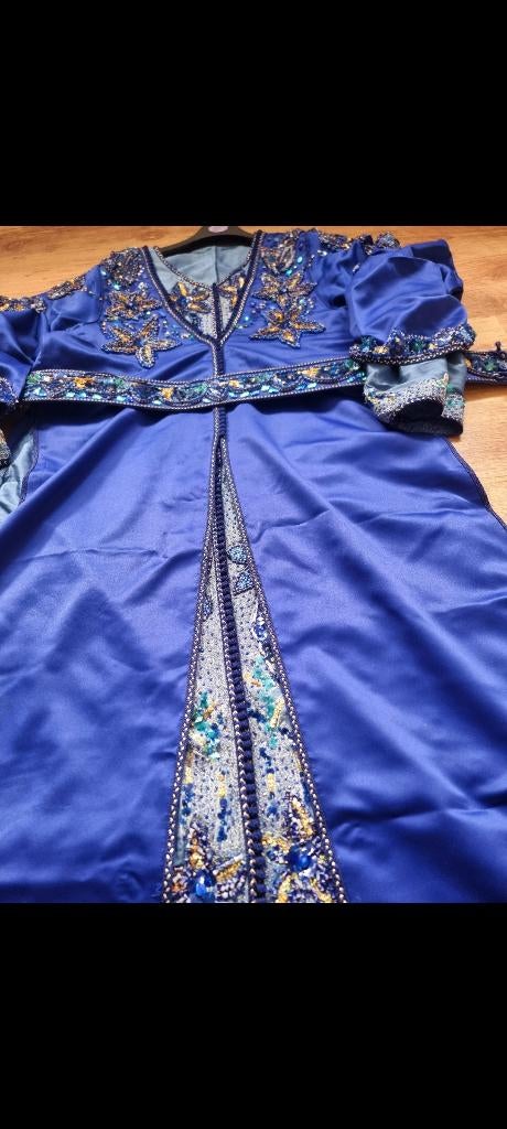Marokaanse jurk, Overige typen, Blauw, Maat 42/44 (L), Ophalen of Verzenden