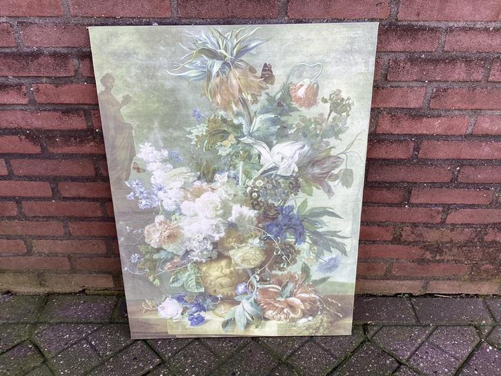 Buitenschilderij Bloemenstilleven 58x78 cm, Tuin en Terras, Tuinwanddecoratie, Ophalen
