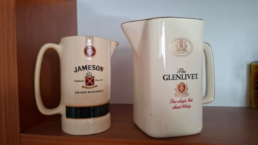 2x Whisky waterkan - Jameson & The Glenlivet, Verzamelen, Ophalen of Verzenden, Gebruikt