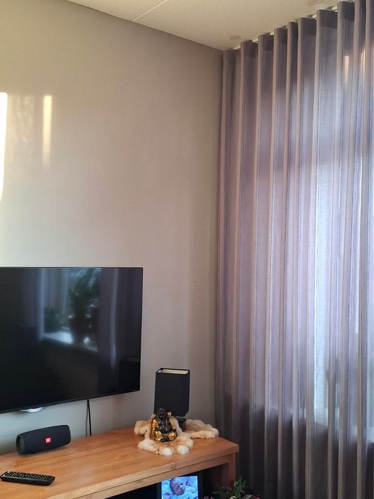 Vitrage, Huis en Inrichting, Ophalen, Grijs, 200 cm of meer, 200 cm of meer