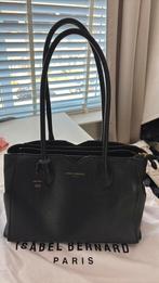 Isabel Bernard tas zwart leer origineel, Ophalen of Verzenden, Zo goed als nieuw, Zwart, Handtas