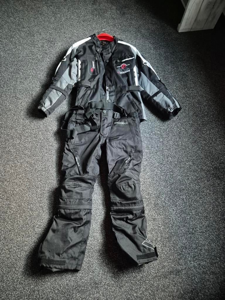 Motorpak textiel (jas en broek), Ophalen of Verzenden, Tweedehands, Kinderen, Combipak