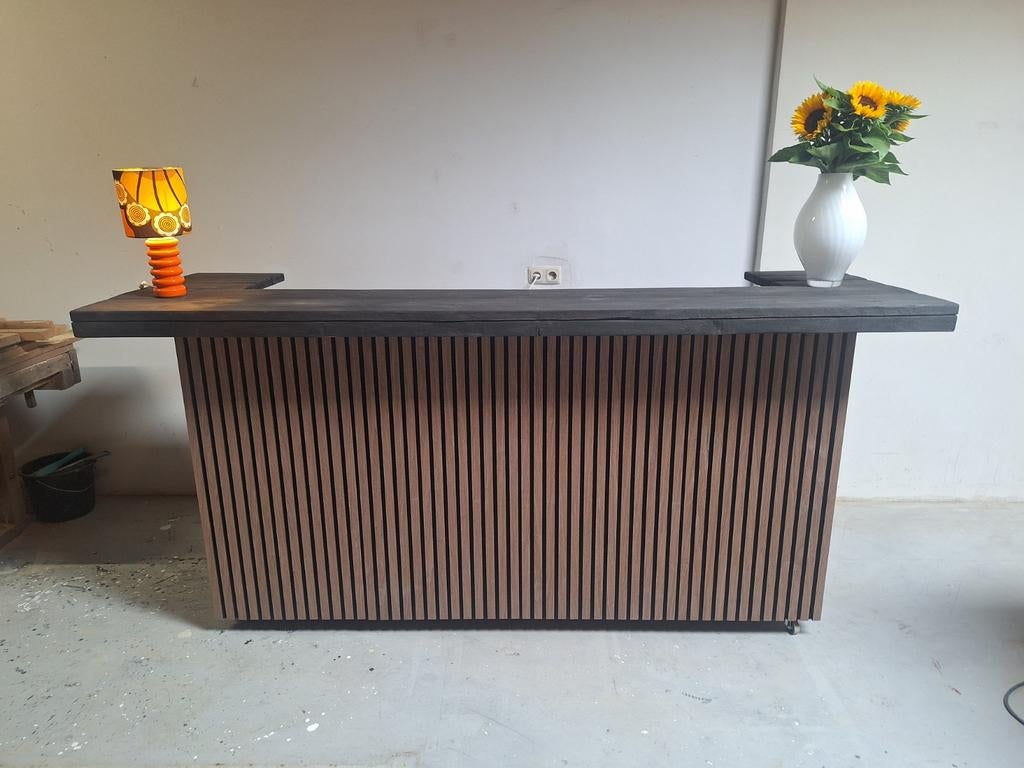 Balie bar akoestische panelen akupanel steigerhout SALE !!!, Ophalen of Verzenden