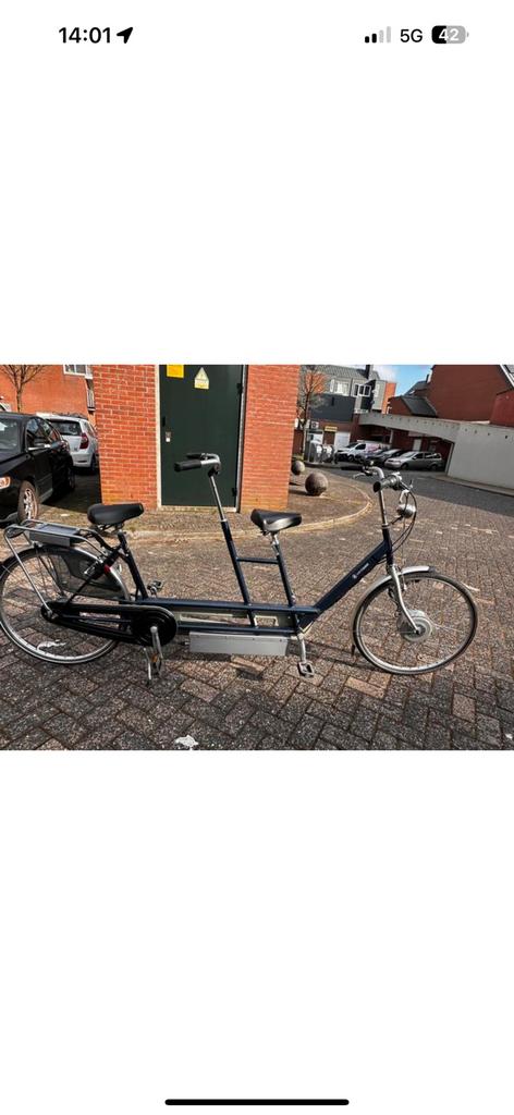 Elektrisch Tandems van raam, Fietsen en Brommers, Fietsen | Tandems, 53 tot 57 cm, Minder dan 10 versnellingen, Gebruikt, Vering