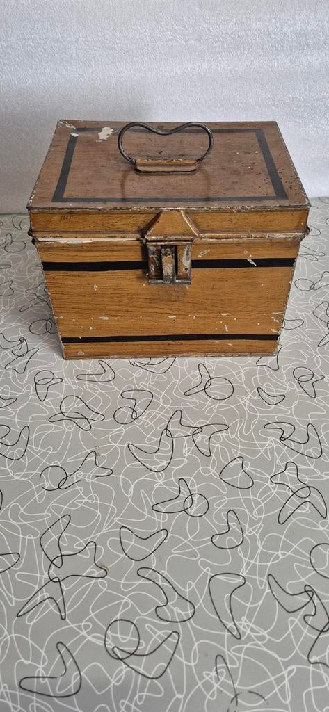 Antiek beschuit/broodblik van Muijen Den Haag, Ophalen of Verzenden