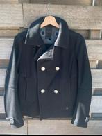 G-STAR Raw wollen coat, Kleding | Dames, Ophalen of Verzenden, Zo goed als nieuw, Blauw