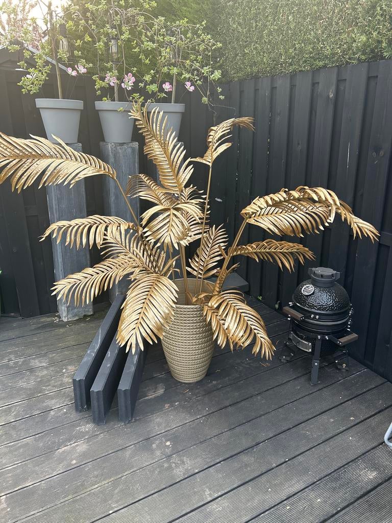 Gouden kunstplant in pot XL, Tuin en Terras, Ophalen, Zo goed als nieuw