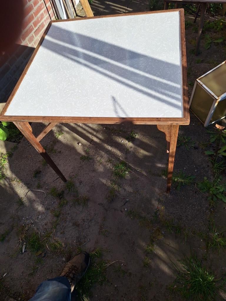 Inklapbaar camping tafeltje  ,met formica blad, Ophalen of Verzenden