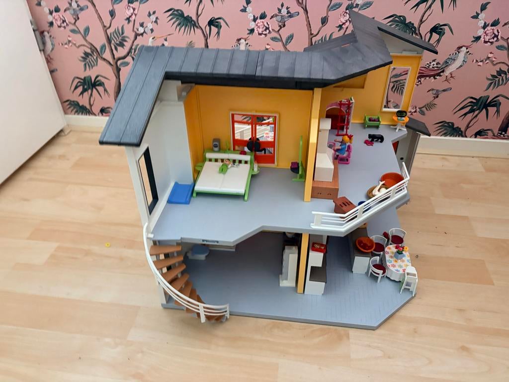 Playmobil poppenhuis met meubels, Ophalen, Gebruikt, Poppenhuis