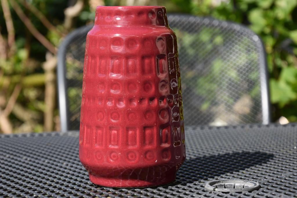 Vintage Vaas  West - Germany, Huis en Inrichting, Woonaccessoires | Vazen, Ophalen, Gebruikt, Aardewerk of Porselein, Minder dan 50 cm