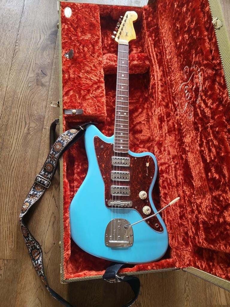 Fender 60th Anniversary Triple Jazzmaster (refinish), Ophalen of Verzenden, Solid body, Fender