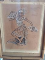Balinese Danseres Batik, Antiek en Kunst, Ophalen of Verzenden