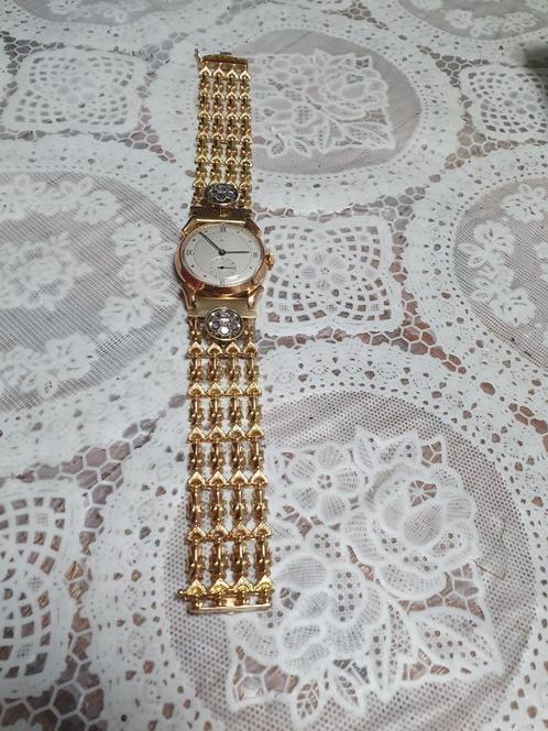 Vitage gouden horloge jaren 60, automaat 18 kr met diamanten, Sieraden, Tassen en Uiterlijk, Horloges | Dames, Zo goed als nieuw