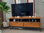 Tv meubel eiken metal of black geen beshadeging, Ophalen, Zo goed als nieuw, 25 tot 50 cm, Minder dan 100 cm