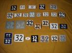 oud emaille huisnummer 32 ook 33 34 35 36 37 38 39 40 41 42, Antiek en Kunst, Antiek | Emaille, Ophalen of Verzenden