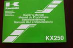 Kawasaki KX250 2005 motorcycle owner's manual KX 250R, Motoren, Ophalen of Verzenden, Kawasaki