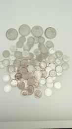 94 zilveren dubbeltjes en 4 guldens., Verzenden, Nederland, Munten