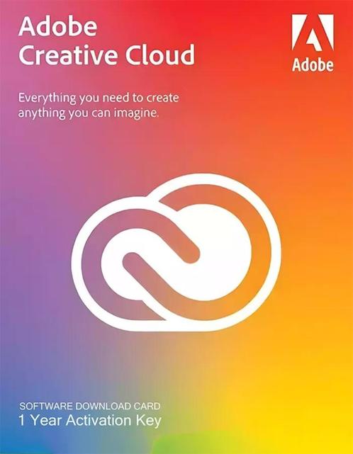 Adobe Creative Cloud Individual – 1 Jaar Licentie, Computers en Software, Ontwerp- en Bewerkingssoftware, Nieuw, Ophalen of Verzenden