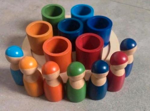 Nieuwe houten regenboog vriendjes speelset, Kinderen en Baby's, Speelgoed | Houten speelgoed, Nieuw, Ophalen of Verzenden