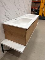 Badmeubel 120cm Urban Oak - solid surface wastafel, 100 tot 150 cm, 5347jw, Wltradingnl@outlook.com, Nieuw