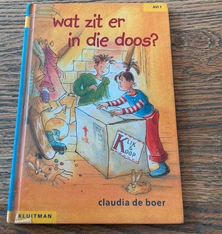 AVI-M3 Wat zit er in die doos Kluitman Beginnende lezers, Boeken, Kinderboeken | Jeugd | onder 10 jaar, Gelezen, Fictie algemeen
