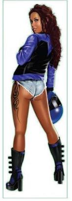 Pin Up Girl sticker #1, Verzenden, Nieuw, Overige typen